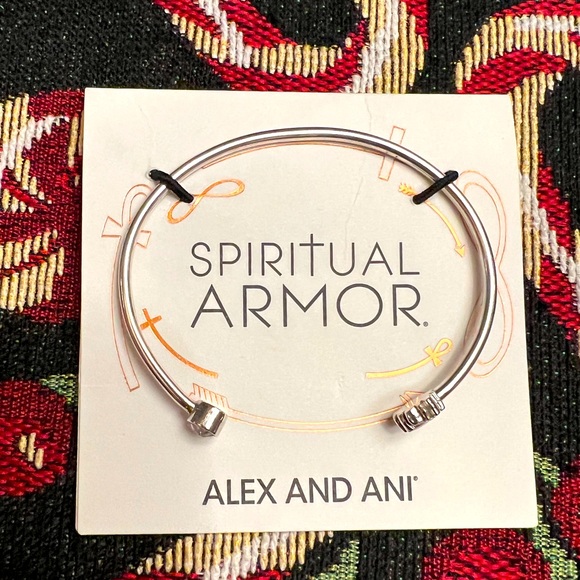 Alex and Ani Lotus Peace Petals CUFF Sterling Silver Bangle Bracelet RARE - Picture 3 of 6